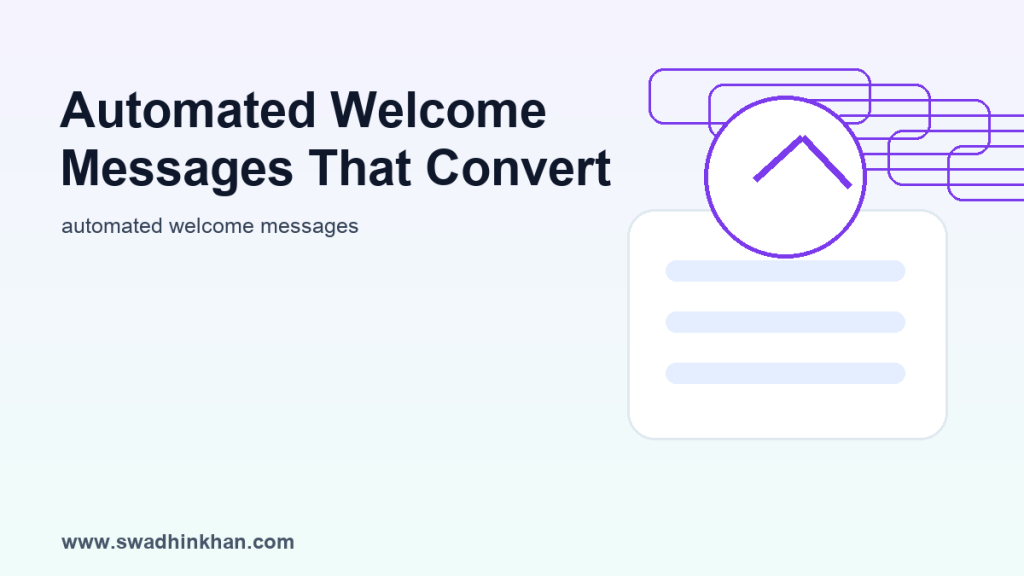 automated welcome messages for customer onboarding