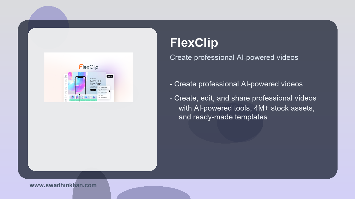FlexClip pricing workflow benefits with FlexClip