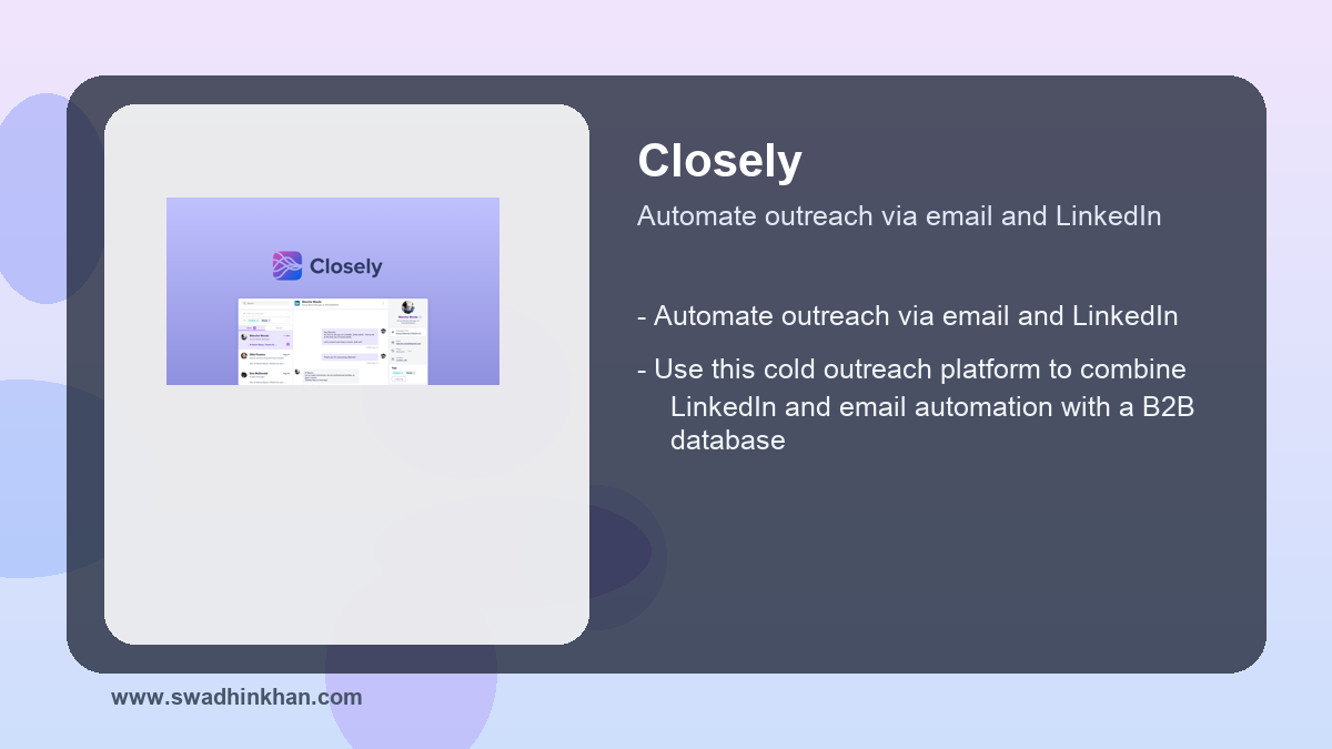automate LinkedIn outreach workflow benefits with Closely