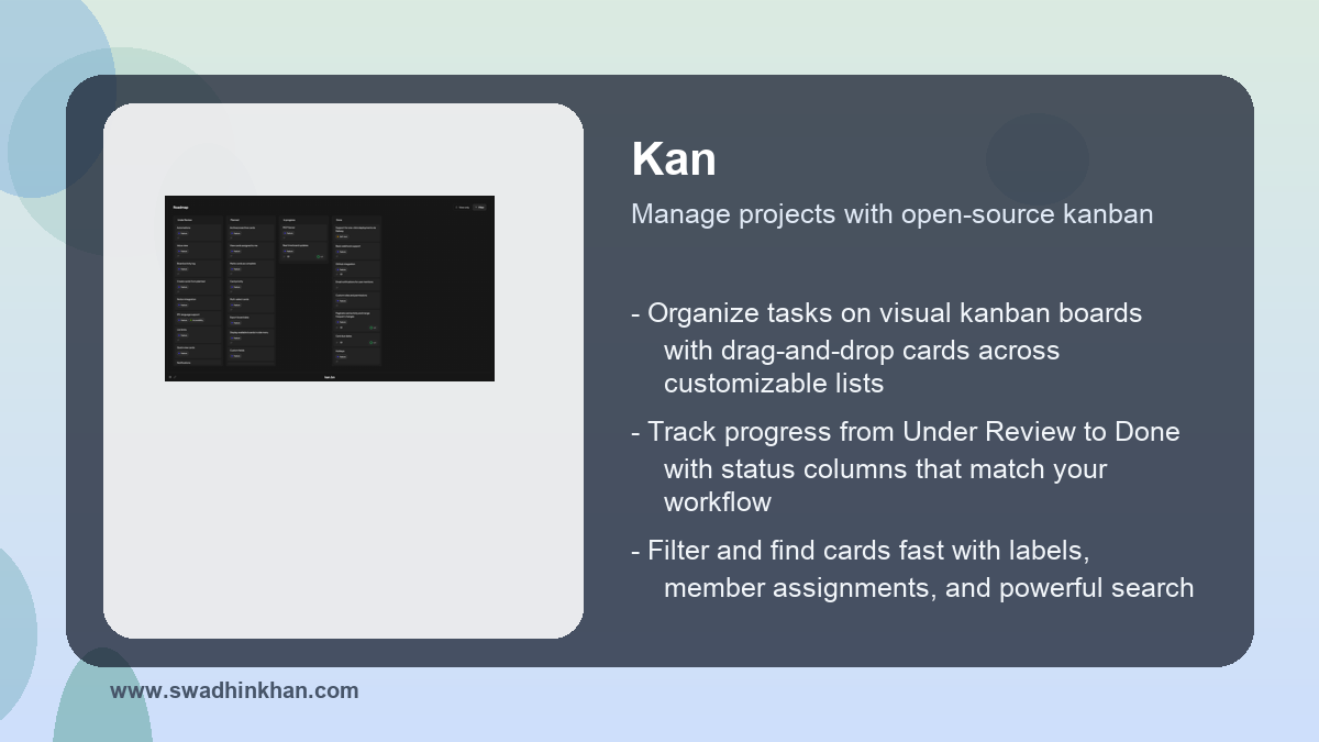Kan review workflow benefits with Kan