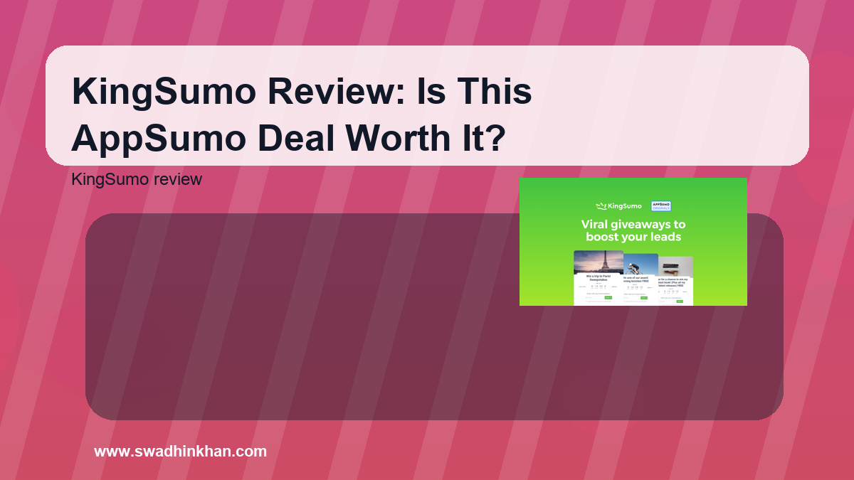 KingSumo Review: Is This AppSumo Deal Worth It?