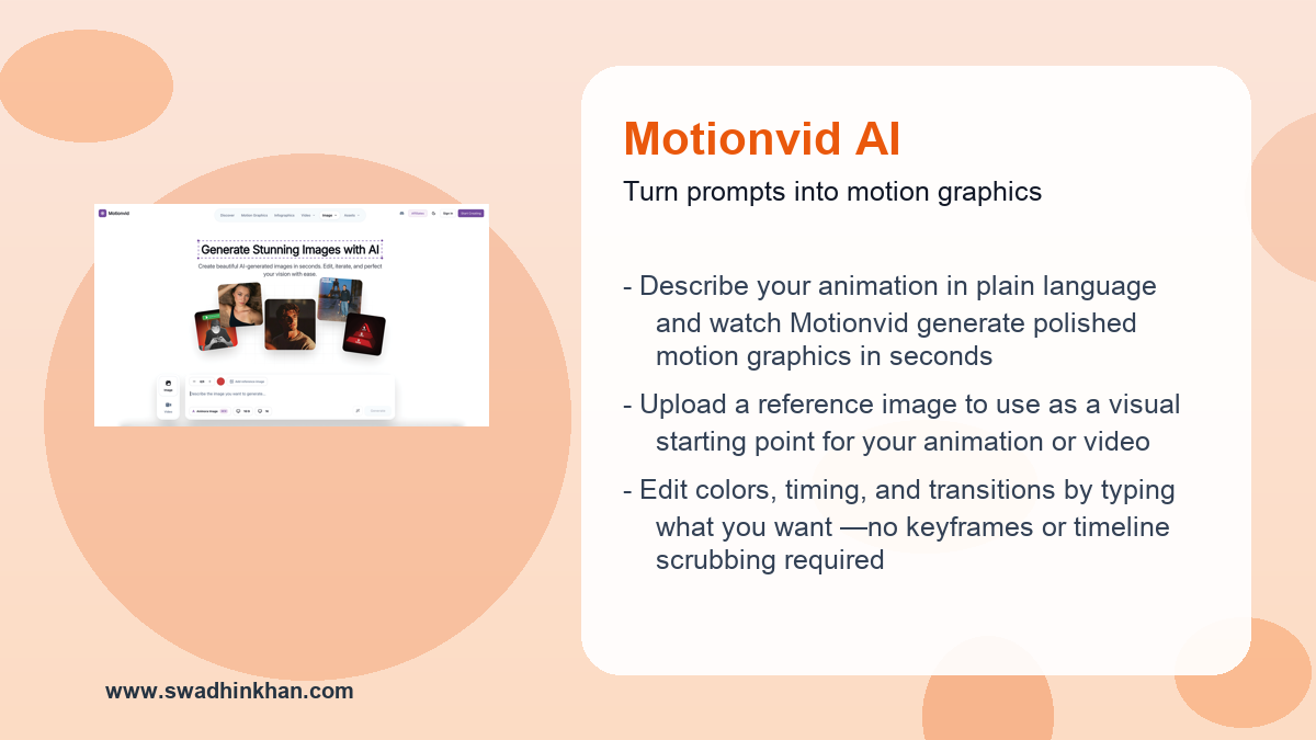 Motionvid AI lifetime deal workflow benefits with Motionvid AI