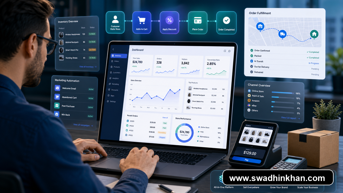 Selldone ecommerce business OS dashboard for online stores