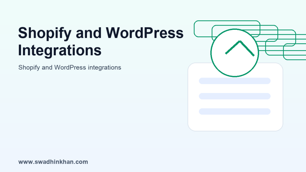 Shopify and WordPress integrations product update