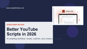 Subscribr review AI YouTube script writer for better video hooks and outlines