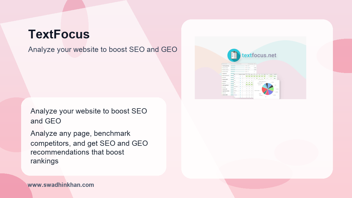 TextFocus pricing workflow benefits with TextFocus