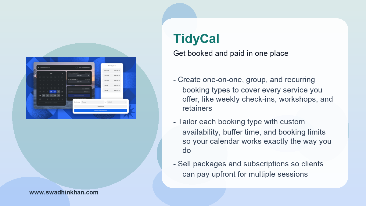 TidyCal review workflow benefits with TidyCal