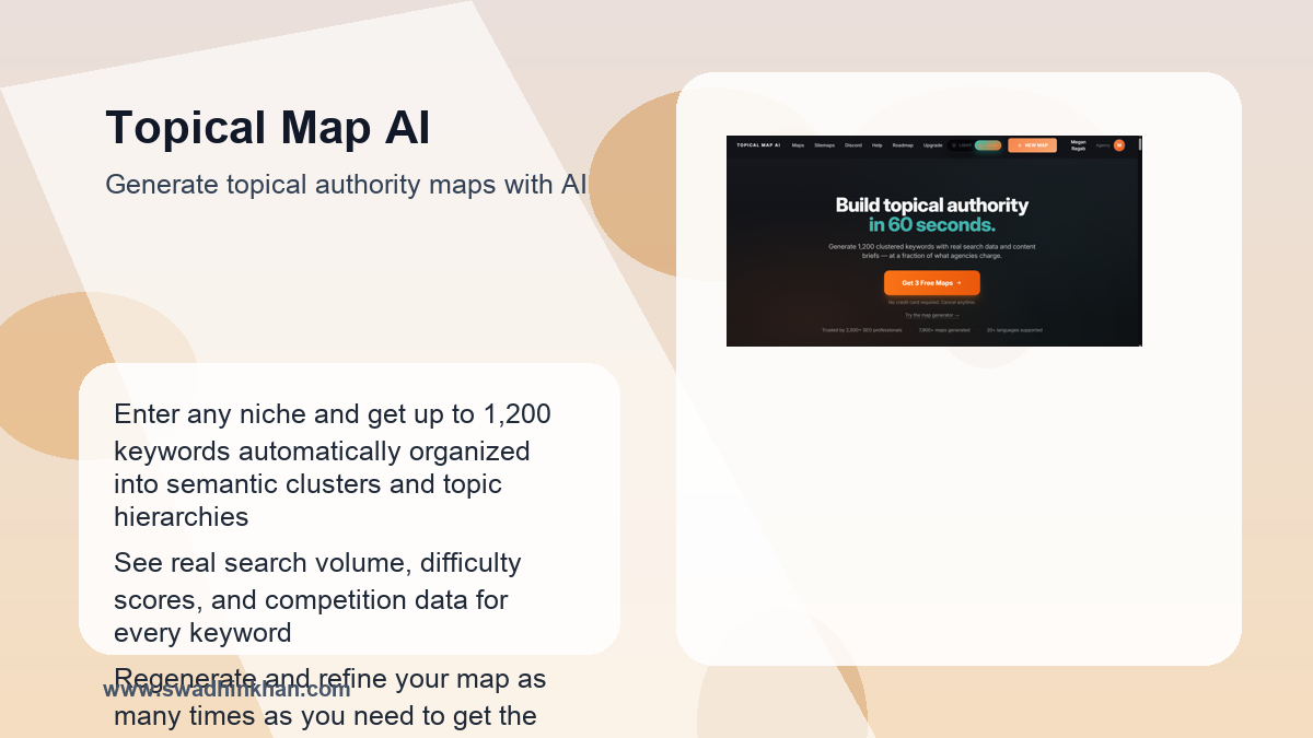 Topical Map AI lifetime deal workflow benefits with Topical Map AI