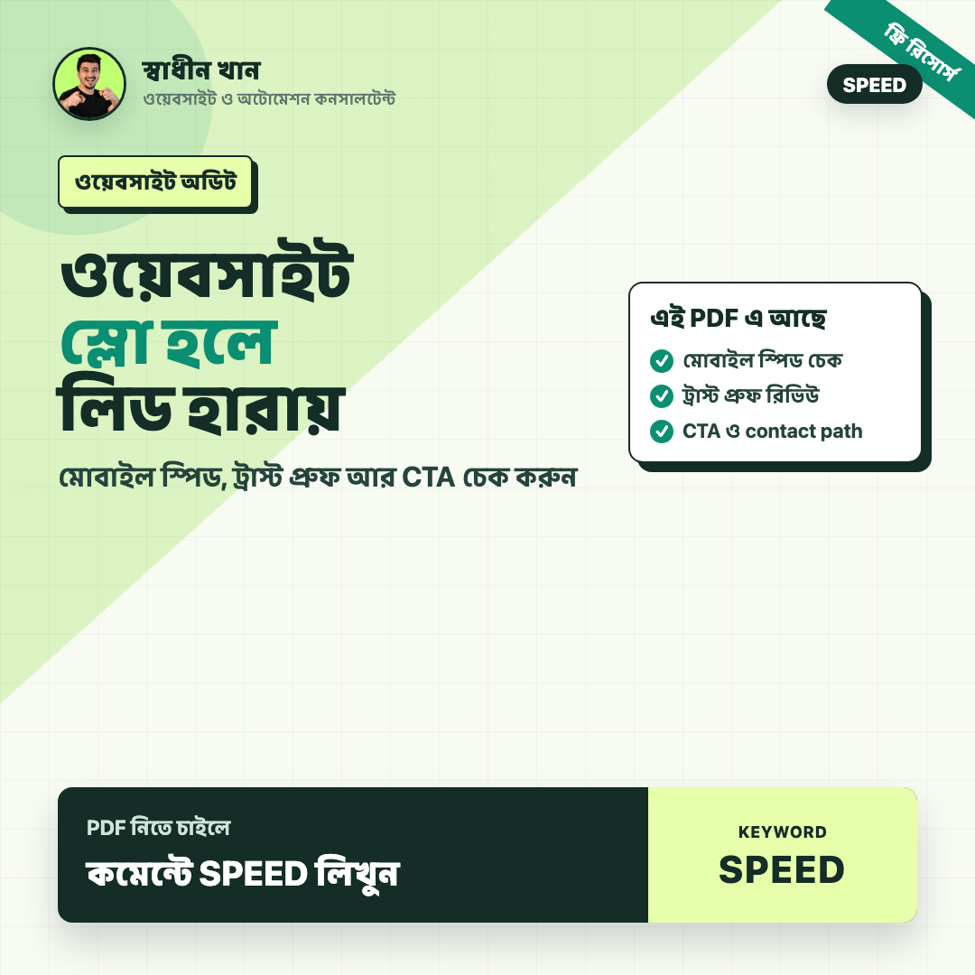 Website Speed & Trust Quick Audit preview