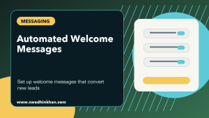 Automated welcome messages premium cover for lead conversion and customer onboarding