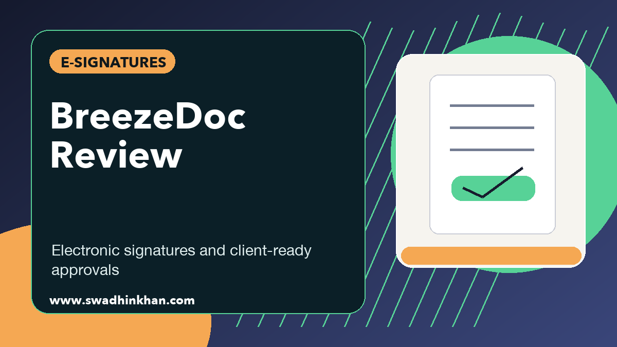 BreezeDoc review premium cover for electronic signatures and document workflow automation