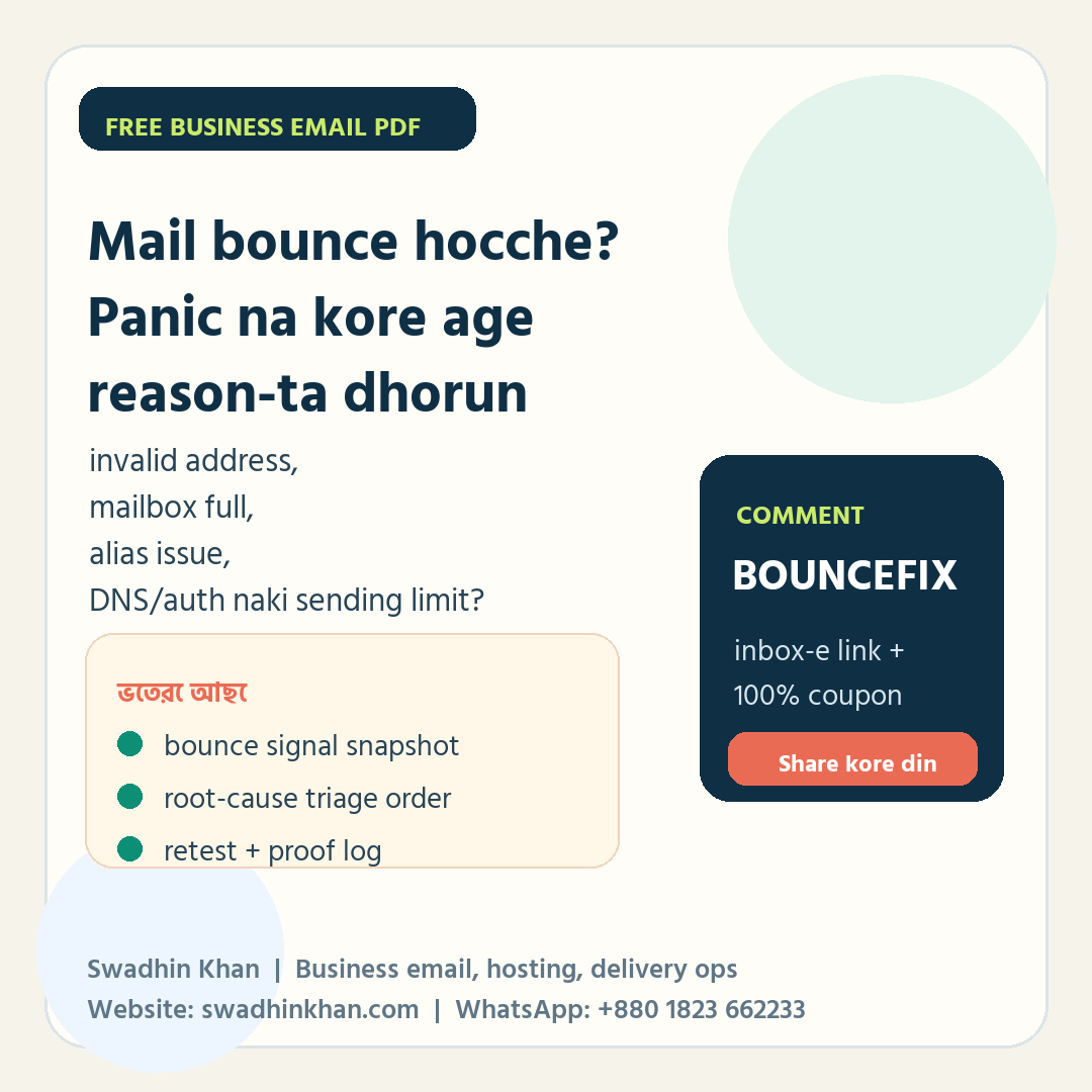 Business Email Bounce Triage Sheet workbook preview
