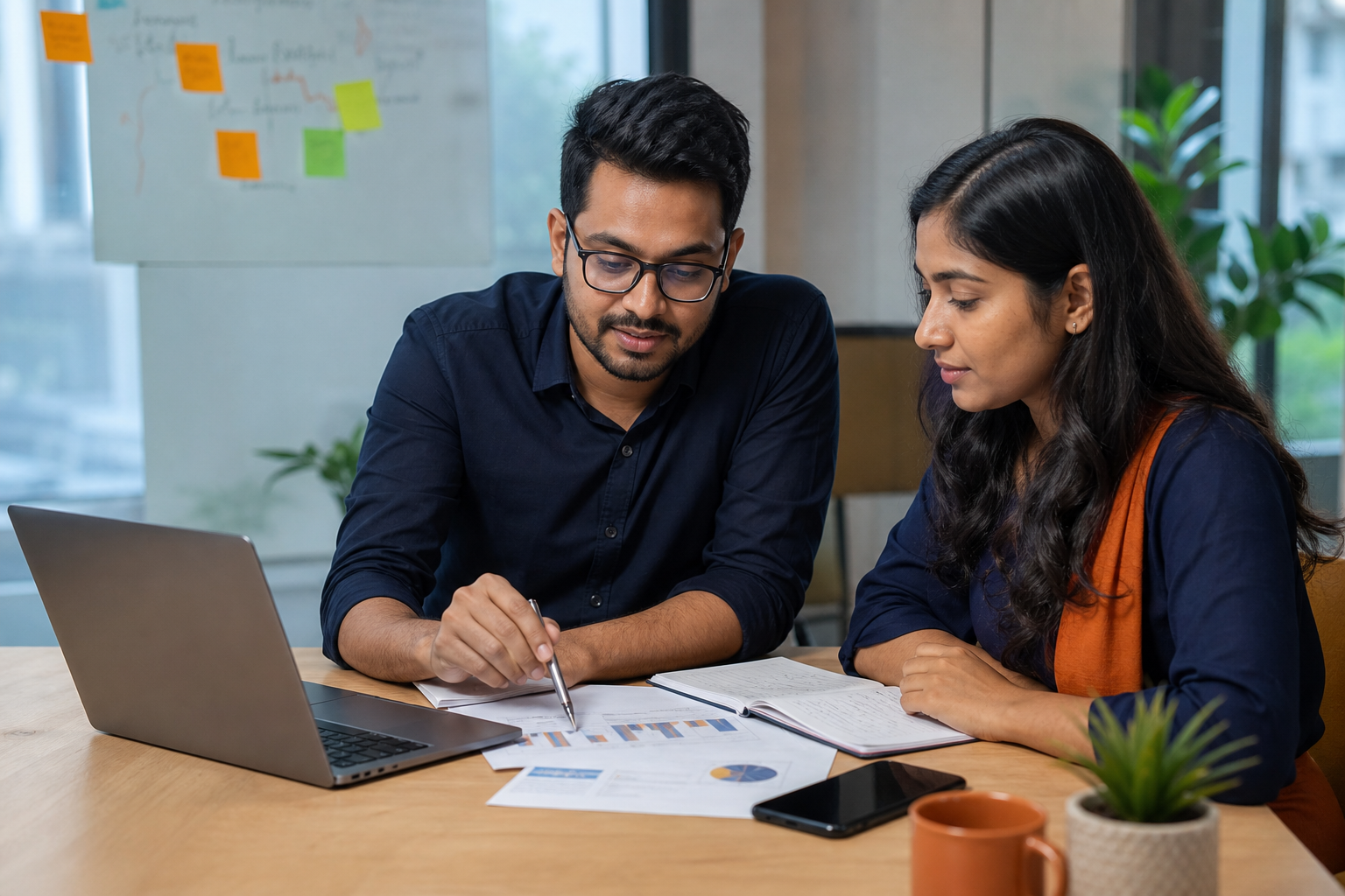 বাংলাদেশি business team strategy ও growth plan নিয়ে আলোচনা করছেন