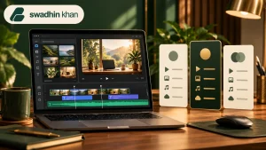 FlexClip video editor and pricing plan comparison with Swadhin Khan logo