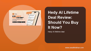Hedy AI lifetime deal review cover for professional conversation assistant