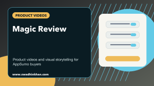 Magic review premium cover for product video creation and AppSumo buyers
