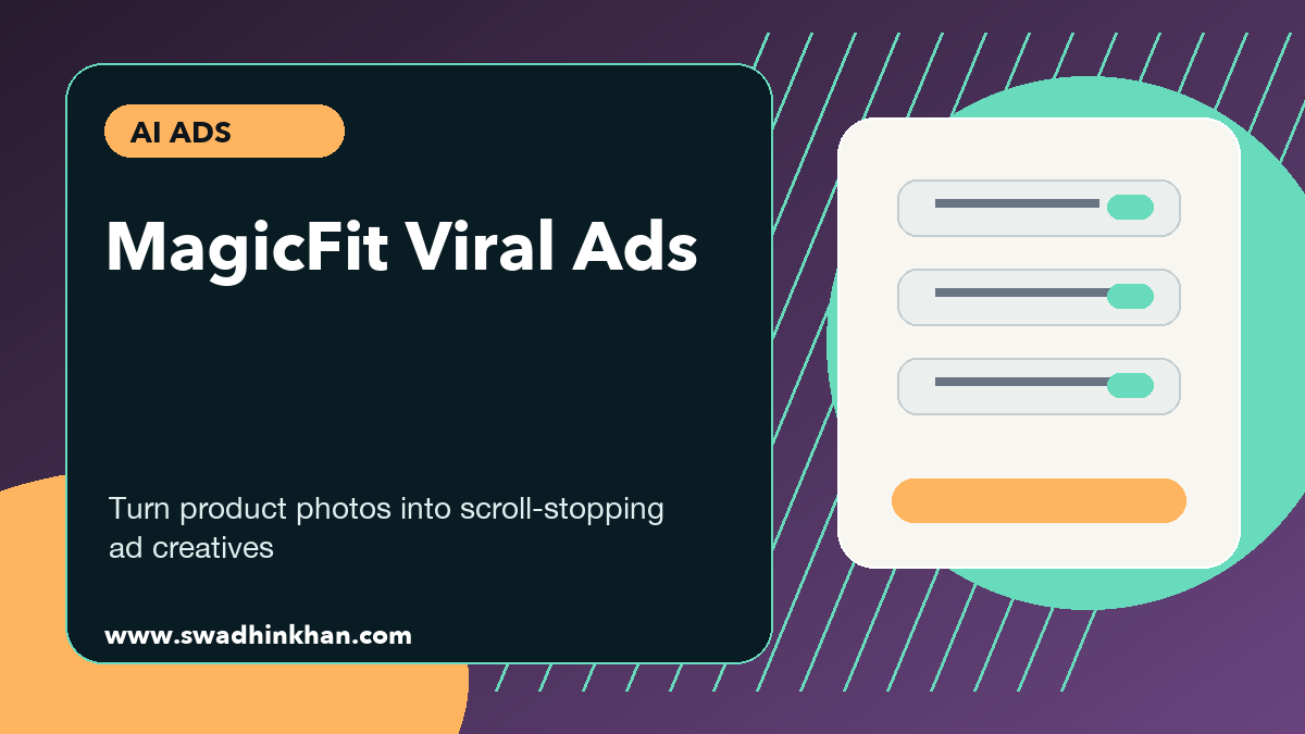 MagicFit premium cover for turning product photos into viral ad creatives