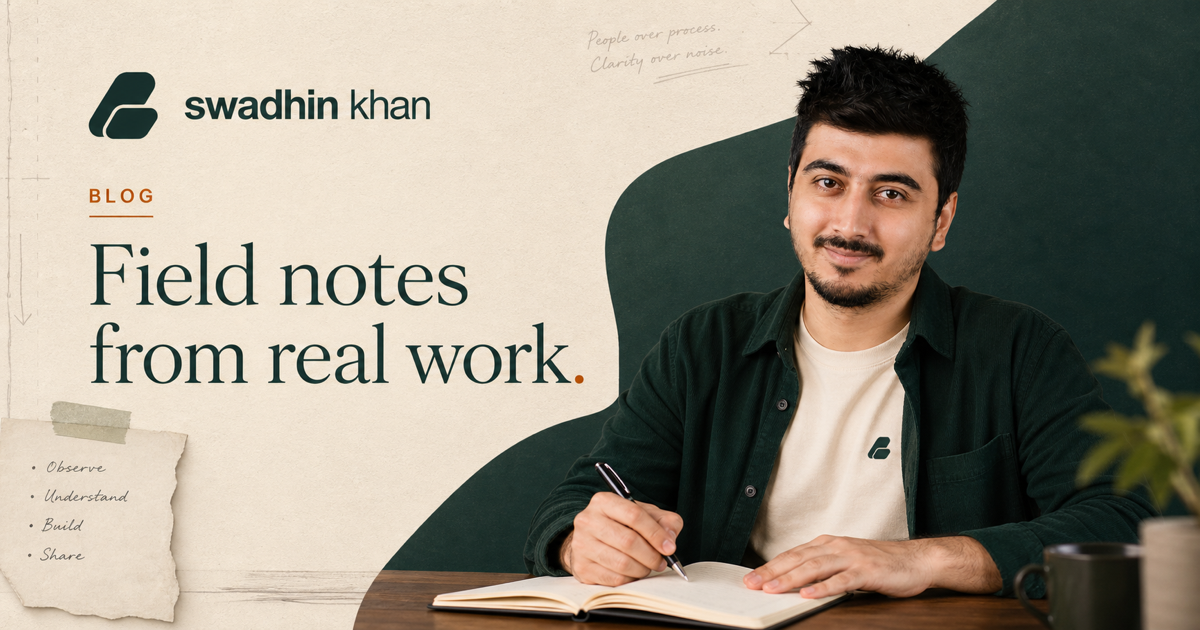 Swadhin Khan sharing practical technology insights