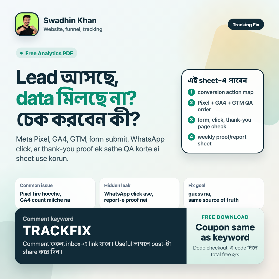 Website Conversion Tracking QA Sheet preview