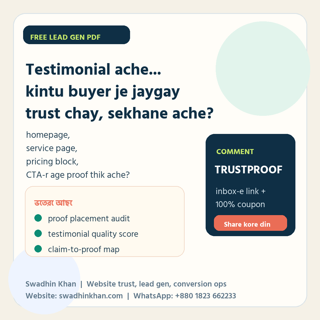 Website Testimonial Trust Placement Scorecard workbook preview