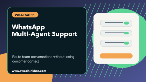 WhatsApp multi-agent support premium cover for team inbox routing and customer replies
