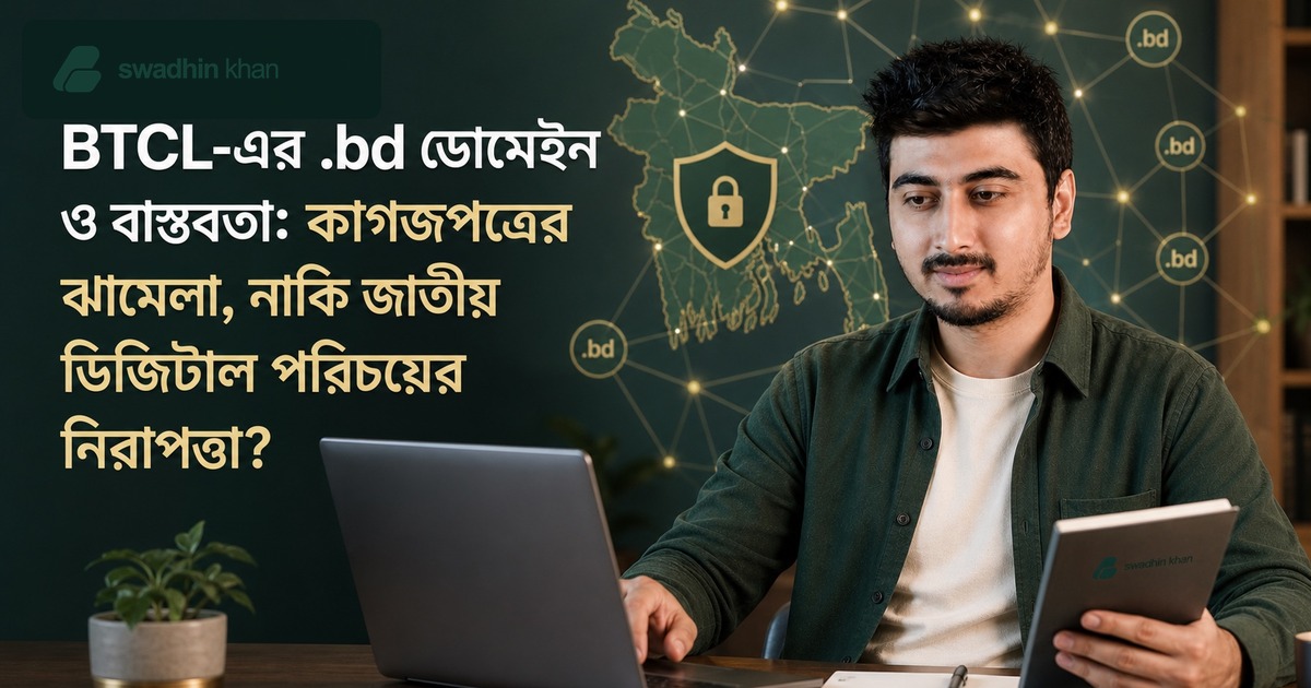 BTCL-এর .bd ডোমেইন ও বাস্তবতা: কাগজপত্রের ঝামেলা, নাকি জাতীয় ডিজিটাল পরিচয়ের নিরাপত্তা?