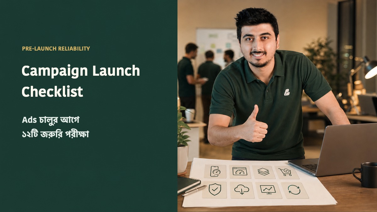 Swadhin Khan Facebook Ads campaign launch-এর আগে website hosting reliability checklist দেখাচ্ছেন